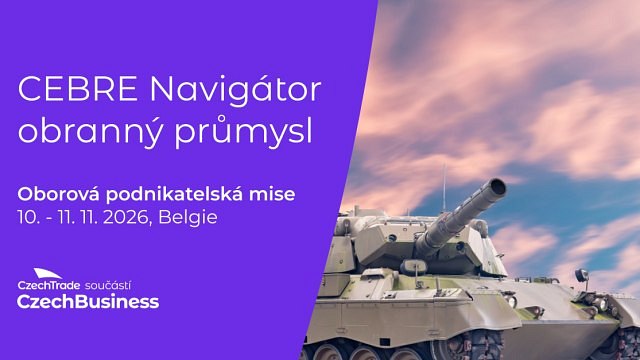 CEBRE Navigátor Získejte přímý přístup k evropským institucím a obranným programům EU  Připojte se k podnikatelské misi do Bruselu zaměřené na obranný a bezpečnostní průmysl.  Během tří dnů získáte přehled o aktuálních evropských iniciativách, možnostech financování a navážete kontakty s klíčovými institucemi, které formují budoucnost evropské obrany.   Proč obranný průmysl a Brusel Brusel je sídlem klíčových institucí, které určují směřování obranné a bezpečnostní politiky Evropské unie.  Účastníci získají přímý přístup ke zástupcům Evropské komise, Evropské obranné agentury, NATO i českých institucí působících při EU.  Mise nabídne aktuální informace o možnostech financování prostřednictvím evropských a aliančních programů, včetně EDF, EDIP, ECF, Brave-Tech EU, NATO Innovation Fund nebo DIANA.  Součástí programu budou odborná setkání, konzultace, networking a praktický workshop zaměřený na zapojení českých firem do evropských dodavatelských řetězců.  Proč se zúčastnit mise Získejte aktuální přehled o evropské obranně-průmyslové politice a připravovaných iniciativách.  Identifikujte nové obchodní příležitosti v evropských a aliančních obranných projektech.  Navazujte kontakty s představiteli Evropské komise, Evropského parlamentu, NATO a dalších významných institucí.  Získejte praktické informace o možnostech financování výzkumu, vývoje a inovací v obranném sektoru.  Využijte odborné know-how CEBRE a zkušenosti českých firem dlouhodobě působících v Bruselu.  Posilte svou pozici v evropských dodavatelských řetězcích a připravte se na budoucí příležitosti v obranném průmyslu. Oborové zaměření Mise je určena zejména pro společnosti a instituce působící v oblastech:   Obranný průmysl,  Bezpečnostní technologie,  Vojenské a duální technologie,  Výzkum a vývoj v oblasti obrany,  Inovativní technologická řešení pro obranu a bezpečnost,  Kybernetická bezpečnost,  Letecký a kosmický průmysl,  Pokročilé výrobní technologie a materiály Program Úterý 10. 11. 2026   Setkání s Evropskou komisí (DG DEFIS).  Představení možností financování a zapojení do programů EDF, EDIP, ECF, Brave-Tech EU a DEF 2.0.  Informace o nových legislativních iniciativách a jejich dopadech na podnikání.  Setkání se zástupci Hospodářské komory.  Diskuze o postavení českého průmyslu v evropské obranně-průmyslové politice.  Setkání s Evropskou obrannou agenturou (EDA).  Informace o programech a iniciativách podporujících evropský obranný průmysl.  Networking s účastníky mise a odbornými partnery. Středa 11. 11. 2026   Setkání v Evropském parlamentu s europoslancem Alexandrem Vondrou, členem výboru SEDE.  Diskuze o legislativním rámci EU v oblasti obrany a bezpečnosti.  Setkání se zástupci Stálého zastoupení ČR při EU.  Informace o prosazování zájmů českých firem na evropské úrovni.  Setkání s českou firmou dlouhodobě působící v Bruselu.  Sdílení praktických zkušeností a doporučení pro vstup do evropského prostředí.  Setkání se zástupci Svazu průmyslu a dopravy ČR.  Networking a individuální konzultace. Čtvrtek 12. 11. 2026   Workshop CEBRE zaměřený na využívání evropských nástrojů pro prosazování zájmů firem.  Praktické poradenství k zapojení do evropských projektů a dodavatelských řetězců.  Návštěva centrály NATO.  Prezentace možností zapojení firem do aliančních programů.  Představení iniciativ NATO Innovation Fund, DIANA, RAAP, ACT, NSPA a NCIA.  Networking a závěrečné shrnutí mise.  Individuální odlety účastníků. Program je předběžný a může být upraven podle časových možností jednotlivých institucí.  Se kterými institucemi se setkáte Evropská komise (DG DEFIS)  Evropský parlament  Evropská obranná agentura (EDA)  NATO  Stálé zastoupení České republiky při EU  Zastoupení Hospodářské komory ČR  Zastoupení Svazu průmyslu a dopravy ČR  CEBRE Co nabízíme českým firmám Kompletní odborný program zaměřený na obranný a bezpečnostní průmysl.  Setkání s představiteli Evropské komise, EDA, NATO a dalších klíčových institucí.  Konzultace se zástupci Stálého zastoupení ČR při EU.  Praktický workshop CEBRE se zaměřením na evropské financování a prosazování zájmů firem.  Networking s odborníky, představiteli institucí a dalšími českými firmami.  Přehled aktuálních evropských obranných iniciativ a možností financování.  Inspiraci a zkušenosti od českých společností působících v Bruselu.  Personální podporu týmu CEBRE po celou dobu mise.  Pomoc při navazování kontaktů a identifikaci relevantních příležitostí. Cena Cena při účasti 1 osoby za firmu 15 000 Kč bez DPH.  Cena při účasti 2 osob za firmu 27 000 Kč bez DPH. Dopravu, ubytování a další individuální náklady si účastníci hradí samostatně.   Zajímají vás bližší informace o akci? Rádi zodpovíme vaše dotazy týkající se programu mise, možností zapojení, vhodnosti akce pro váš produkt či službu nebo poradíme, jak se na jednání s evropskými institucemi co nejlépe připravit.   Chcete se této mise zúčastnit? Zašlete závaznou přihlášku gestorovi akce nejpozději do 30. 9. 2026. Počet míst je omezen.  Termín: 10. 11. 2026 - 12. 11. 2026 Druh akce: Prezentace firem Místo konání: Brusel, Belgie Oborová specializace: Obranný průmysl Teritoriální zaměření: Belgie Cena: Kontaktujte organizačního garanta akce Stav akce: Hlaste se Přidat do kalendáře:     Kontakty Organizační garant Ing. Rak Jiří Ing. Jiří Rak exportní konzultant - senior jiri.rak@czechtrade.gov.cz +420 224 907 527 +420 724 941 744Cebre Navigátor - obrana